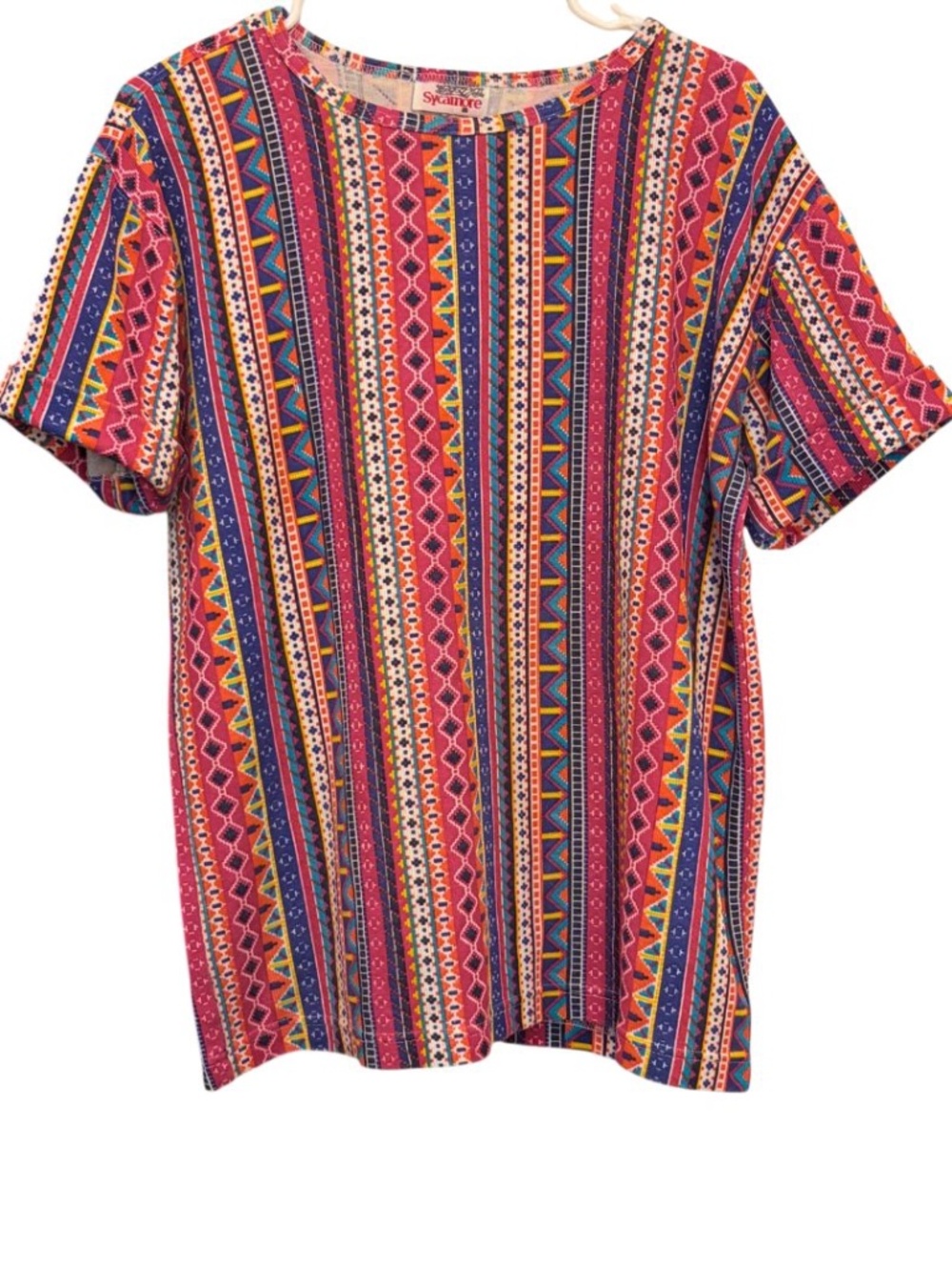 Vintage Sycamore Brand Multicolored Aztec Tribal Shirt